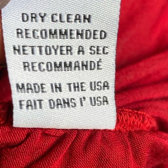 Rachel Pally Red High Neck Racerback Sleeveless Dress w Ruching on Sides - Picture 5 of 8